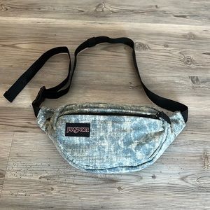 JANSPORT Denim Wash Tie Dye Fanny Pack